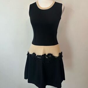 Escada Black and Cream Textured Fabric